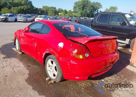 2004 Hyundai Tiburon из США, поврежденный, VIN KMHHM65D84U136361